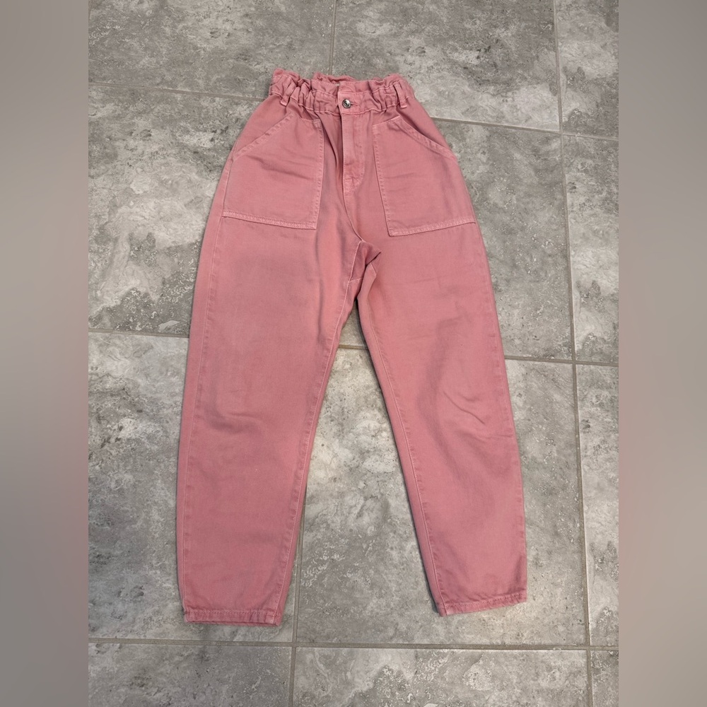Ara Pink Gathered Waist Pants